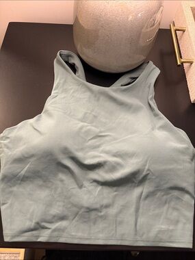 NWT Athleta Conscious Crop Bra High-Neck Crop - Sage